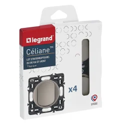 Interrupteur va-et-vient Céliane vendu par 4 pièces^Legrand New