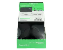 Interrupteur va-et-vient Electric Odace anthracite complet vendu par 5 pièces-Schneider Discount