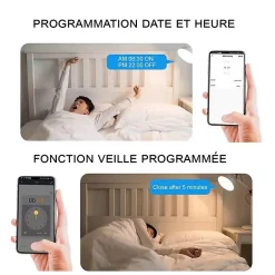 Interrupteurs intelligent WiFi 16A MiniSmart Switch Wi-Fi connecté,application Tuya/SmartLife,Alexa,Google Home^Somlife