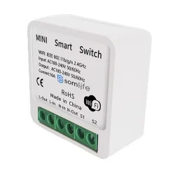 Interrupteurs intelligent WiFi 16A MiniSmart Switch Wi-Fi connecté,application Tuya/SmartLife,Alexa,Google Home^Somlife