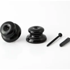 Isolateur en Porcelaine Noire pour Câble Électrique Textile Structures avec Angles et Montages Complexes-Lnd Discount