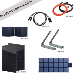IZYWATT.eco 2048Wh injection réseau + panneau solaire 440W + Izywatt.extra^Orium Hot