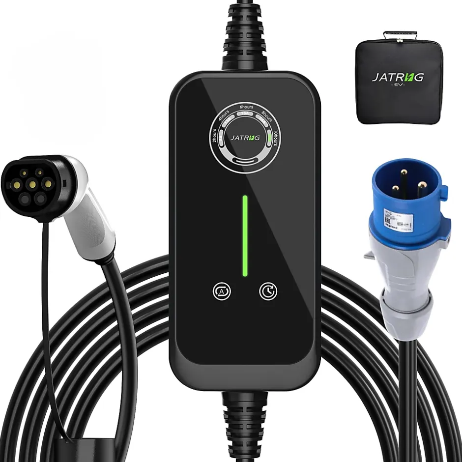 P1 chargeur portable réglable de 7,2kW à 1,5kW / 32A à 8A monophasé, 10m, type 2, pour véhicules électriques^Jatrhg Hot