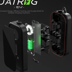 P1 chargeur portable réglable de 7,2kW à 1,5kW / 32A à 8A monophasé, 10m, type 2, pour véhicules électriques^Jatrhg Hot