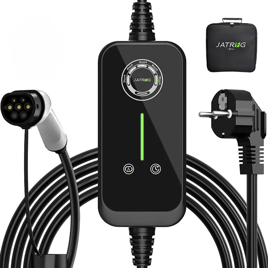 P1 chargeur portable réglable de 3,6kW à 1,5kW / 16A à 8A monophasé, 7m, type 2, pour véhicules électriques^Jatrhg Hot
