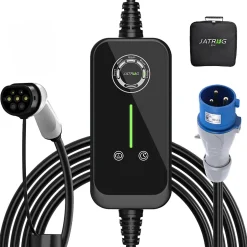 P1 chargeur portable réglable de 7,2kW à 1,5kW / 32A à 8A monophasé, 5m, type 2, pour véhicules électriques^Jatrhg