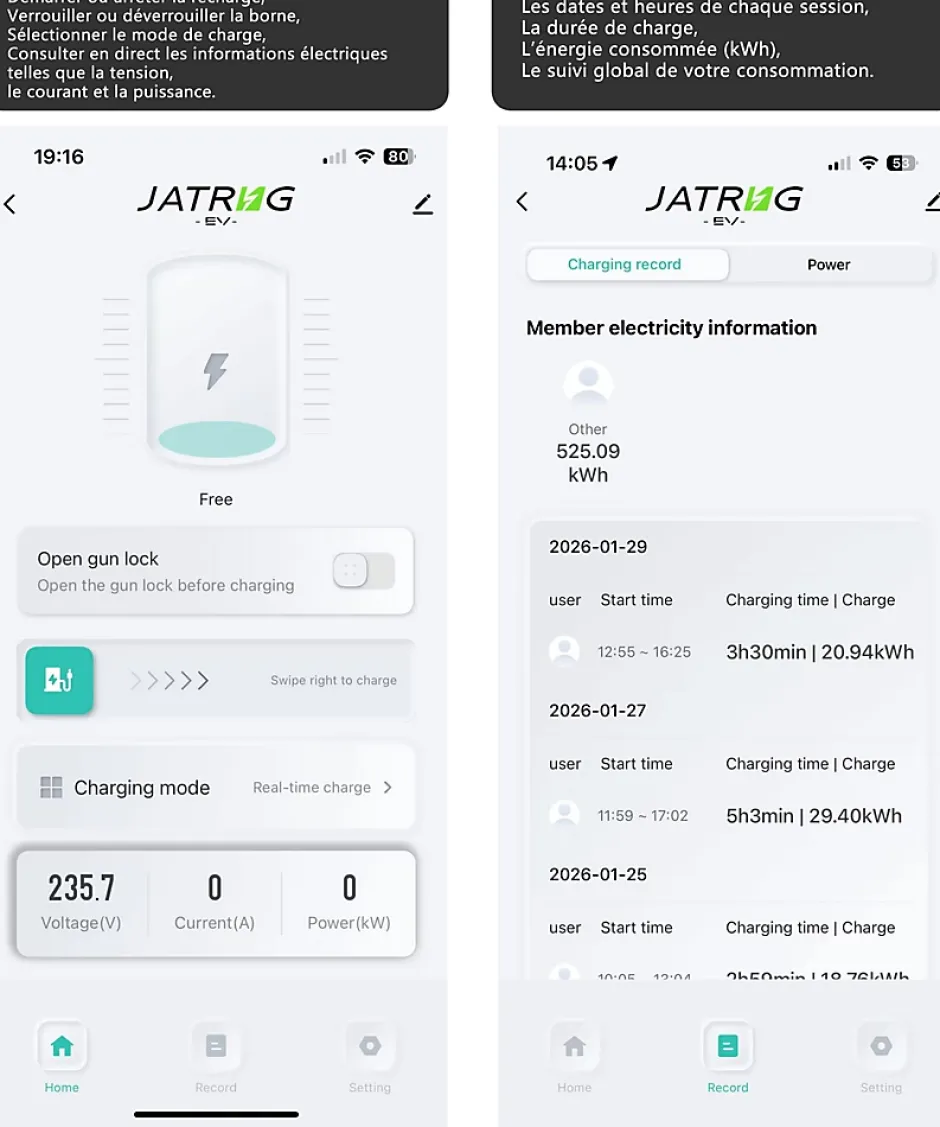 S1 borne de recharge IP66 pour véhicules électriques, 11 kW / 16 A, triphasé, avec câble type 2 de 8 m^Jatrhg Best