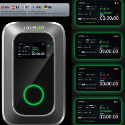 S1 borne de recharge IP66 pour véhicules électriques, 7,2 kW / 32 A, monophasé, avec câble type 2 de 12 m-Jatrhg Sale