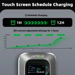 S2 borne pour véhicules électriques, IP66, avec prise de type 2 équipée de shutter, 7,2kW / 32A, monophasée-Jatrhg Online