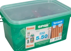 Jeu de vis pour terrasse Spax 5x50mm - 550 pièces-Spax France Hot