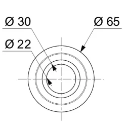 Joint de clapet standard mécanisme de chasse d'eau silicone Ø22mm-65mm Wirquin- Best