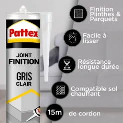 Joint de finition gris clair 280ml-Pattex New
