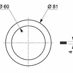 Joint d'évier pour bonde à panier ø81 mm-Wirquin Hot