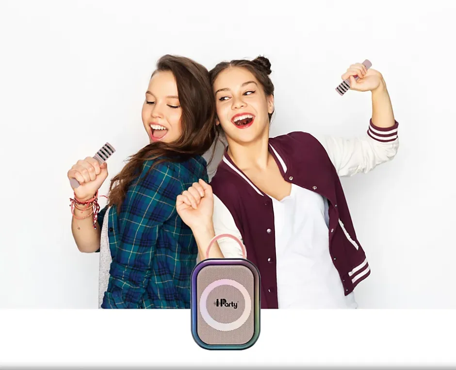 Karaoke Bluetooth Rose avec 2 micros sans fil-Lexibook Clearance