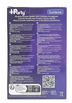 Karaoke Bluetooth Rose avec 2 micros sans fil-Lexibook Clearance