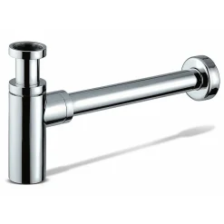 Kibath Siphon rond MIN, finition chrome poli, en laiton^