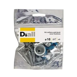 Kit 5 colliers anti-bruit simple Ø18 mm-Diall Best