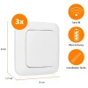 Kit 3 interrupteurs sans fil pour chambre^Smartwares Discount