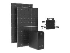 Kit 2 panneaux solaires Plug and Play + batterie de stockage - 850 W - LUMINOSER-Vente-unique Discount