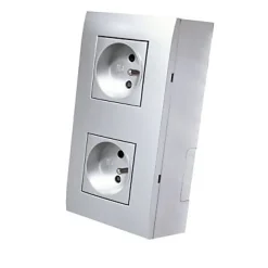 Kit 2 prises 2 pôle+terre Kalya métal^Colours Sale