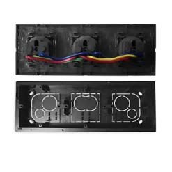 Kit 3 prises 2 pôle+terre Kalya gris Soft-Colours New