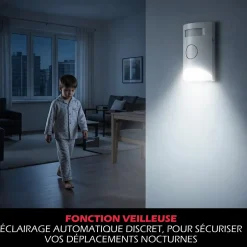 Kit Alarme autonome détection de mouvement Eclairage alerte détecteur ouverture et télécommande-Kyf Hot