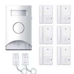 Kit Alarme autonome détection de mouvement Eclairage alerte détecteur ouverture et télécommande-Kyf Hot