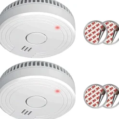 Kit alarme de fumée 2 pièces Kit de Montage magnétique Batterie de 5 Ans Conforme à la Norme européenne Blanc 2 pièces^Nature Pro Clearance
