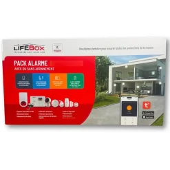Kit Alarme maison sans fil 4G Evolution Amazone complet déjà programmé^Lifebox
