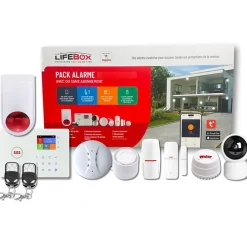 Kit Alarme maison sans fil 4G Evolution Amazone complet déjà programmé^Lifebox