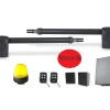 KIT- Automatisme de portail a battants - moteur 24V - AVEC batt. secours - systeme a verins - 250Kg - MYASTER 24 by - 1502^Proteco Online