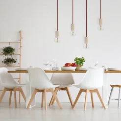 Kit Cache Douille Tube en Bois Brut 90mm à Personnaliser Une Touche Moderne pour Vos Luminaires^Lnd Clearance