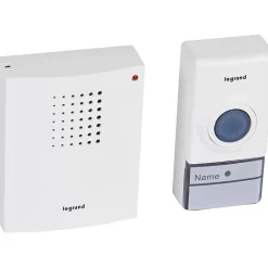 Kit carillon et sonnette sans fil 32 mélodies alimentation par piles Essentiel - Blanc-Legrand Sale