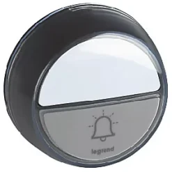 Kit Confort carillon et sonnette sans fil avec 15 mélodies alimentation par piles - anthracite-Legrand Discount