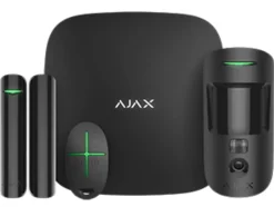 Kit d'alarme HUB2+ (GSM + Ethernet + Wi-Fi) noire, avec fonction levée de doute-Ajax Outlet