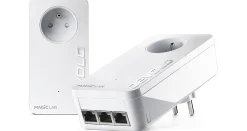 Kit de 2 adaptateurs CPL 2400 Mbits, Magic 2 LAN triple, avec 3 ports Ethernet-