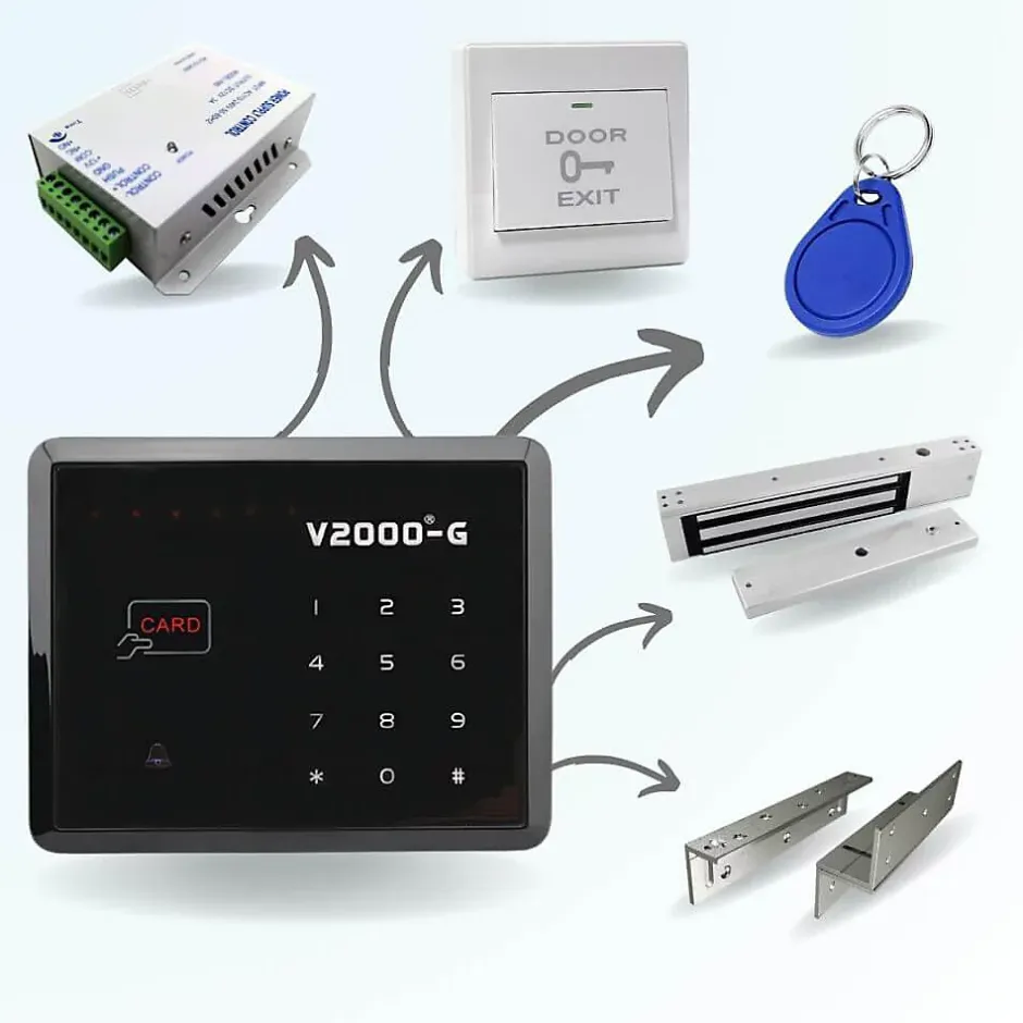 Kit de contrôle d'accès autonome code et badge bt2000 - utilisation intérieure^BT SECURITY Sale