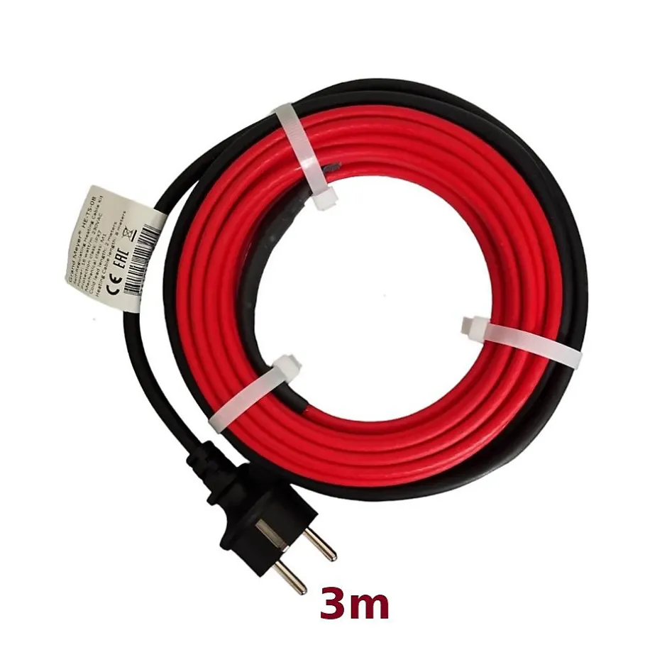 Kit de protection antigel pour tuyaux HE-TS 3m, 16 W/m, 48 W-Grand Meyer Hot