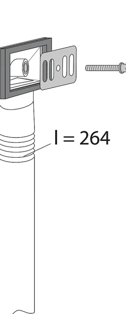 Kit de trop plein avec grille pour évier en grès / inox ou synthèse - - 00 062000 000 00^Valentin