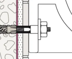 Kit fixation chauffe-eau sur brique creuse BOH 135 Fisher-Fischer Hot