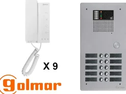 Kit interphone avec 9 combinés Collectif^Golmar Discount