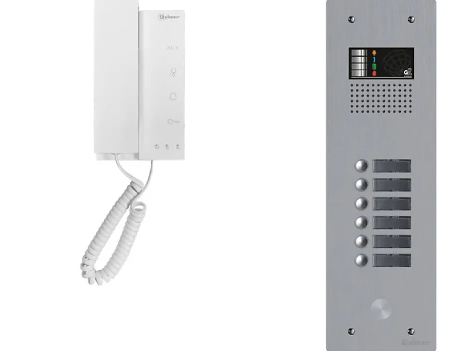 Kit interphone avec 6 combinés Collectif^Golmar Clearance