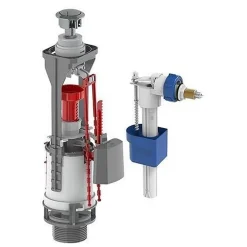 Kit Mécanisme Poussoir NF + Robinet Flotteur NF - - Chromé-Edouard Rousseau Hot