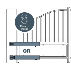 Kit Motorisation à vérins pour portail à battants - Teha 410 et sa batterie de secours^Avidsen Sale