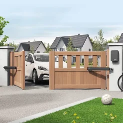 Kit motorisation connectée à vérins pour portail à battants Teha Connect et son ampoule connectée^Avidsen Online