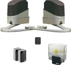 Kit motorisation portail battant PopKit POP7124KCE - 2 vantaux, 250 Nm, IP44^Nice Hot