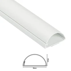 Kit moulure semi-circulaire 50 x 25 mm blanc^D-Line Discount