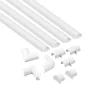 Kit moulure semi-circulaire 20 x 10 mm blanc avec accessoires, lot de 4^D-Line Sale