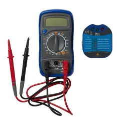 Kit multimètre et prise testeur-Diall New