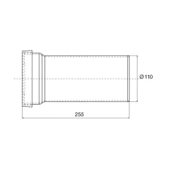 Kit Mur Échappement 110 Avec Manche Mm- Sale